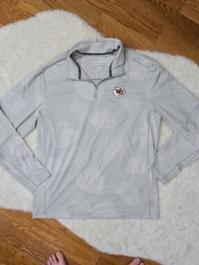 Tommy Bahama KC Chiefs Pull Over, Mens Size Medium